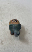 Load image into Gallery viewer, Decorative Hand-Carved Stone Etched Spiral And Floral Inlay Elephant Figurine
