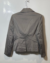 Load image into Gallery viewer, Luigi Bertolli Womens Dark Taupe Long Sleeve Peak Lapel One-Button Blazer Sz 42

