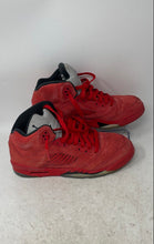 Load image into Gallery viewer, Nike Boys Air Jordan 5 Retro 440888-602 Red Suede Sneakers Shoes Size 7Y
