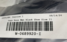 Load image into Gallery viewer, Hugo Boss Mens Black Leather Square Toe Lace-Up Oxford Dress Shoes Size 11
