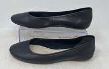Load image into Gallery viewer, Franco Sarto Womens Christina Black Leather Slip-On Closed Toe Ballet Flat Sz 7M
