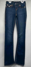 Load image into Gallery viewer, True Religion Womens Blue Denim Medium Wash Pockets Bootcut Jeans Size 24
