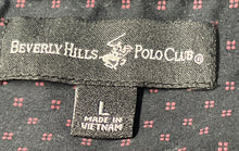 Load image into Gallery viewer, Beverly Hills Polo Club Mens Pink Black Printed Collared Button-Up Shirt Size L
