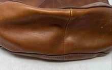 Load image into Gallery viewer, Lucky Brand Womens Brown Leather Shoulder Strap Top Zipper Hobo Purse
