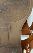 Load image into Gallery viewer, Tommy Hilfiger Womens Bennia Brown Faux Leather Buckle Thong Sandals Size 10 M
