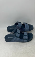 Load image into Gallery viewer, Melissa Womens Cozy M Lover Blue Two-Strap Slip-On Wedge Slide Sandals Size 8
