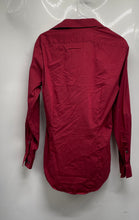 Load image into Gallery viewer, Calvin Klein Mens Red Extreme Slim Fit Long Sleeve Dress Shirt Size M 15-15.5
