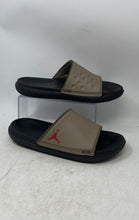 Load image into Gallery viewer, Nike Mens Air Jordan Play DC9835-201 Black Brown Slide Sandals Size 10
