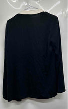 Load image into Gallery viewer, Dana Buchman Womens Black White Long Sleeve Open Front Cardigan Sweater Size 8
