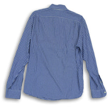 Load image into Gallery viewer, J.Crew Mens Blue White Plaid Print Long Sleeve Button-Up Shirt Size Large
