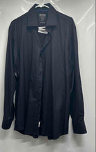 Load image into Gallery viewer, Proper Shirtings Mens Black Cotton Long Sleeve Collared Dress Shirt Size 34-35
