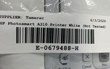 Load image into Gallery viewer, HP Photosmart A440 White Digital Photo Printer With Adapter Not Tested

