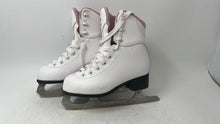 Load image into Gallery viewer, Skate By Jackson Kids White Pink Lace-Up Ankle Winter Ice-Skates Size 1
