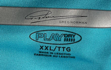 Load image into Gallery viewer, Greg Norman Mens PlayDry Blue Short Sleeve Collared Sport Polo Shirt Size XXL

