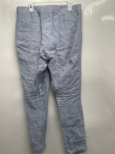 Load image into Gallery viewer, Bar III Mens Light Blue Linen Flat Front Slim Fit Dress Pants Size 34x30
