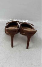 Load image into Gallery viewer, Liliana Womens Caprice-2 Brown Silver Tone Pointed-Toe Studded Mule Heels Size 6
