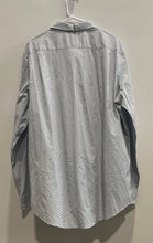 Load image into Gallery viewer, Michael Kors Mens White Geometric Tailored Classic Fit Button-Up Shirt Size XL
