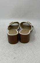 Load image into Gallery viewer, Michael Kors Womens White Criss Cross Strap Block Heel Slide Sandals Size 7.5 M
