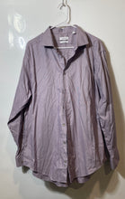 Load image into Gallery viewer, Calvin Klein Mens Purple Slim Fit Stretch Long Sleeve Collared Dress Shirt Sz 18
