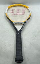 Load image into Gallery viewer, Wilson N-Focus &amp; N-Code Black And Yellow Comfort Grip Tennis Racket With Bag
