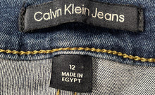 Load image into Gallery viewer, Calvin Klein Womens Blue Denim 5 Pocket Design Straight Jeans Pants Size 12
