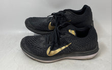 Load image into Gallery viewer, Nike Womens Zoom Winflo 5 BV1253-001 Black Gold Lace-Up Sneaker Shoes Size 8
