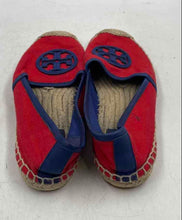 Load image into Gallery viewer, Authentic Tory Burch Womens Weston Red Blue Slip-On Espadrille Flats Size 7 M

