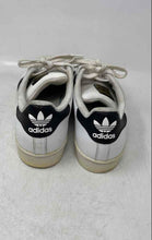 Load image into Gallery viewer, Adidas Mens Superstar C77153 White Black Leather Lace-Up Sneaker Shoes Size 7
