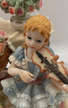 Load image into Gallery viewer, Casinelli Multicolor Victorian Style Porcelain Represents 2 Musicians Figurine
