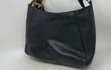 Load image into Gallery viewer, Michael Kors Womens Black Leather Pockets Adjustable Strap Crossbody Handbag
