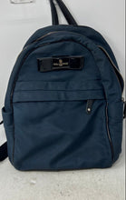 Load image into Gallery viewer, Karl Lagerfeld Womens Navy Blue Bow Design Adjustable Shoulder Straps Backpack
