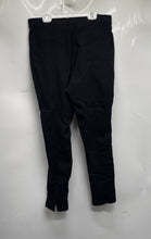 Load image into Gallery viewer, Mario Serrani Womens Black Flat Front Textured Skinny Leg Ankle Pants Size M
