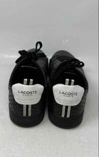 Load image into Gallery viewer, Lacoste Mens Black White Low Top Lace-Up Sneaker Shoes Size 9.5
