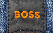 Load image into Gallery viewer, Boss Mens Blue Denim Medium Wash Pockets Straight Leg Jeans Size 32x30
