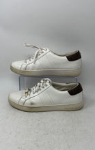 Load image into Gallery viewer, Michael Kors Womens Keaton White Brown Low Top Lace-Up Sneakers Shoes Size 9.5M
