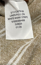 Load image into Gallery viewer, Gap Womens Tan And White Striped Elastic Waist Wide-Leg Trouser Pants S W/Tags
