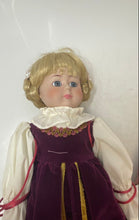 Load image into Gallery viewer, Vintage Americas Porcelain Doll Heather With Stand 15 Inch Heritage Mint 2 Pcs
