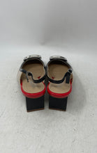 Load image into Gallery viewer, Alfani Womens Cienna Black Beige Red Square Toe Block Slingback Heels Size 8M

