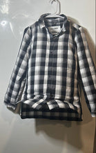 Load image into Gallery viewer, The Limited Womens Black White Plaid Long Sleeve Collared Button-Up Shirt Size M
