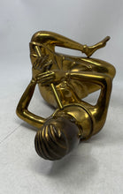 Load image into Gallery viewer, Vintage Brass Snake Charmer Musician Playing Flute Figurine Statue

