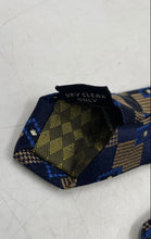 Load image into Gallery viewer, Valentino Mens Blue Brown Printed Adjustable Pointed Tie
