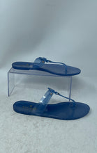 Load image into Gallery viewer, Kate Spade New York Womens Kendall Blue Glitter Jelly T-Strap Sandals Size 7B
