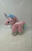 Load image into Gallery viewer, Dan Dee Collector's Choice Pink Silver Sparkly Unicorn Plush Toy

