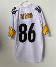 Load image into Gallery viewer, Reebok Mens White Pittsburgh Steelers Hines Ward #86 American NFL Jersey Size XL
