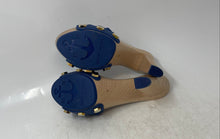 Load image into Gallery viewer, Sergio Palma Womens Blue Block Heel Slip-On Platform Slide Sandals Size EUR 36
