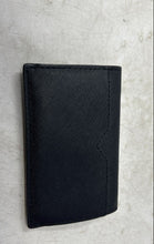 Load image into Gallery viewer, Michael Kors Womens Black Leather Credit Card Slots Envelope Wallet
