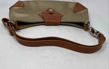 Load image into Gallery viewer, Valentina Womens Beige Brown Pebbled Leather Detachable Strap Lined Shoulder Bag
