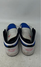 Load image into Gallery viewer, Nike Boys Air Jordan 1 Low SE Blue White Sneakers Shoes Size 4.5Y No Laces

