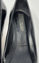 Load image into Gallery viewer, Via Spiga Womens Black Patent Leather Slip-On Pointed Toe Pump Heels Size 7 M
