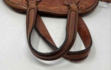 Load image into Gallery viewer, Gianni Bini Womens Brown Leather Double Handle Satchel Handbag
